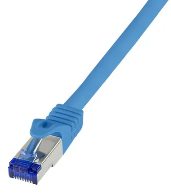 Produktbild von LogiLink C6A066S, 3 m, Cat6a, S/FTP (S-STP), RJ-45, RJ-45, Blau