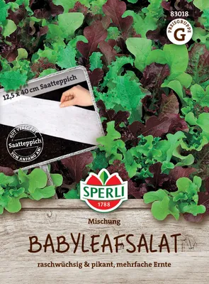 Produktbild von SPERLI Salatsamen Saatteppich Babyleaf 1 Stück a 15 x 150 cm