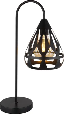 Produktbild von Globo Lighting Tischleuchte Metall schwarz matt, 1x E27