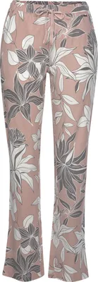 Produktbild von LASCANA Pyjamahose allover-geblümt-altrosa Größe 40/42