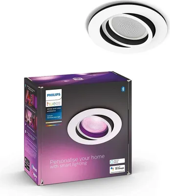 Produktbild von Philips Hue White & Color Ambiance Centura Einbauspot rund, 1er Pack, weiß 230lm, dimmbar