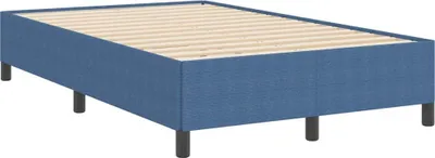 Zdjęcie produktu dla Łóżko Tapicerowane 120x200 Niebieskie Rama Łóżka ze Stelażem do Sypialni