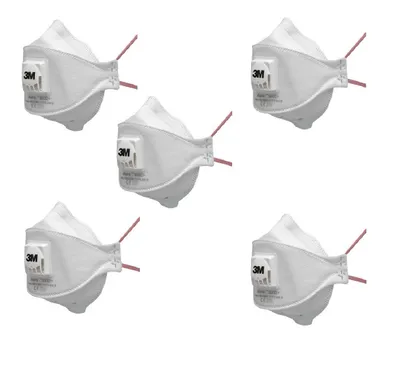 Produktbild von 5x 3M™ Aura™ Partikelmaske, FFP3, mit Ventil, 9332+SP