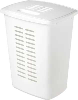 Image de orthex boîte à linge avec couvercle 60 litres blanc
