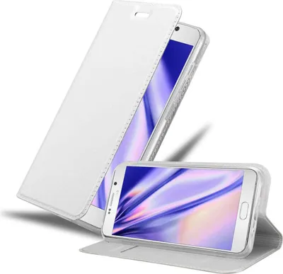 Produktbild von Cadorabo Handyhülle für Samsung Galaxy NOTE 5 Schutz Hülle in Silber Cover Etui Book Case Booklet
