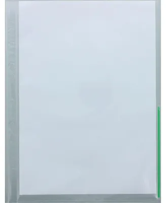 Produktbild von Prospekthüllen A4 PP Euro-Lochung mit Indexstreifen VE=100 Stück transparent/grün