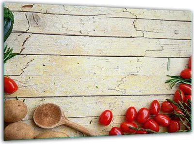 Produktbild von Glas Herdabdeckplatten Schneidebrett Universal 30x22cm Holz