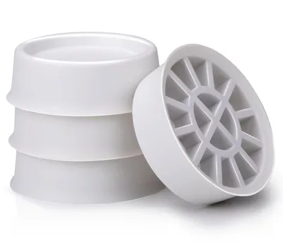 Produktbild von 4x VIBRATIONSDÄMPFER für Waschmaschine Trockner 4,5x2cm Weiss Schwingungsdämpfer Anti-Vibration Gummifüße Dämpfer 19