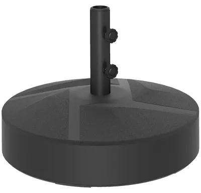 Produktbild von Sonnenschirmständer bis 30 kg befüllbar Schirmständer Rund Schirmhalter für Sonnenschirm 36/38/48mm Schwarz