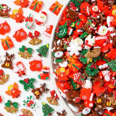 Miniatur-Weihnachtsfiguren, 100 Stück, Dekoration