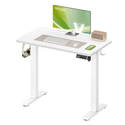 Obrázek produktu pro VASAGLE – výškově nastavitelný stůl, elektricky výškově nastavitelný stůl 80 x 50 cm, stůl pro práci ve stoje se 4 paměťovými tlačítky, počítačový stůl
