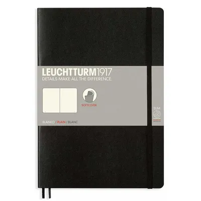 Produktbild von Leuchtturm1917 Notizbuch Softcover schwarz blanko