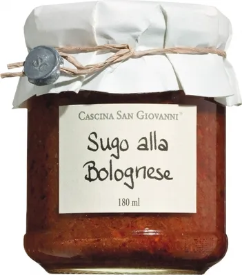 Produktbild von Cascina San Giovanni Sugo alla Bolognese / Sauce mit Rindfleisch 180 ml.