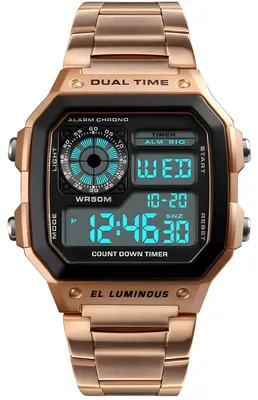 Produktbild von Marco Digitaluhr für Herren - Gold/Rosa von SKMEI KP6306