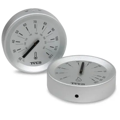 Produktbild von SET> Tylö Thermo- u. Hygrometer Brilliant Silver Grey
