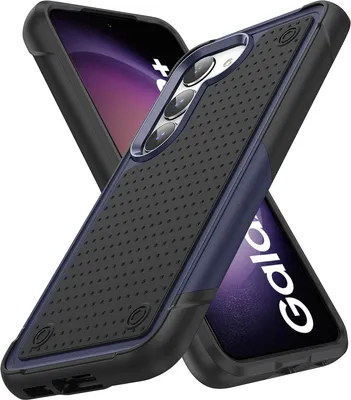 Produktbild von Für Samsung Galaxy S23+ Hülle Militärqualität Stoßfest Hybrid 2 in 1 Hart PC Weich TPU Handyhülle Blau Schwarz
