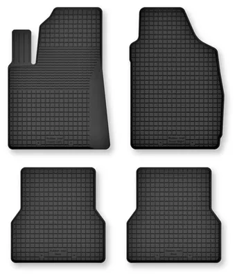 Produktbild von Gummi-Fußmatten für Ford Ka MK2 FL 2012-2018 (Schrägheck) – 4-tlg, Schwarz, Semi-Universal, angepasst – Wielganizator Semi-Universal