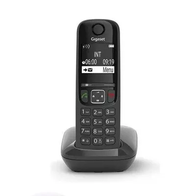 Zdjęcie produktu dla Gigaset AS690R, Telefon analogowy/DECT, Zestaw słuchawkowy przewodowy, 100 wejścia, Nazwa i identyfikacja dzwoniącego, Czarny