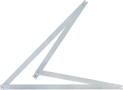 Produktbild von Klappbarer Bauwinkel 1220x1220x1720mm Schwarz - Präziser Messwinkel für Handwerk & Bauwesen 1 Stück