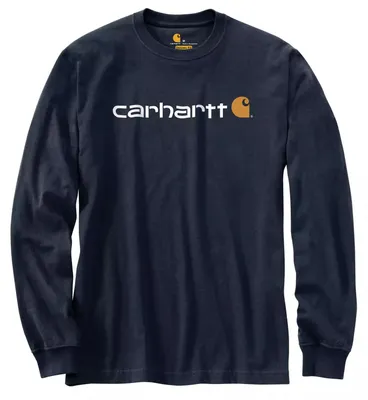 Produktbild von CARHARTT Bekleidung Carhartt Long-Sleeve Logo marineblau NAVY Größe