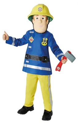 Image de Déguisement enfant Sam le pompier - Deluxe - Jeu de rôle - Taille S