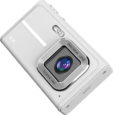 Obrázek produktu pro Děti a začátečníci 1080P Vlog kamera 48 MP 16× zoom Autofokus Kompaktní digitální fotoaparát s 2,4palcovým IPS displejem Stříbrná