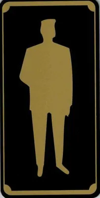 Produktbild von Schild - Herren - Gr. 15,5 x 7,5 cm - 308051 - Toilette