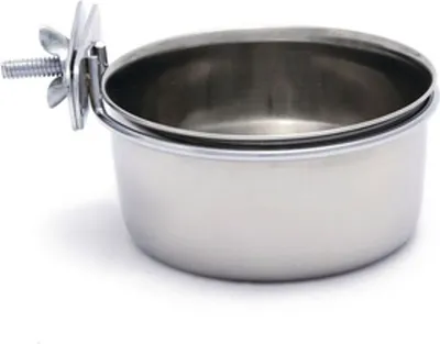 Produktbild von Beeztees Coopcup Inox+Schraube - Hundenapf - 0,3l - 9 cm