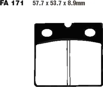 Immagine prodotto di Pastiglie freno anteriore per BMW R 100 RT-2 Monolever, anni di produzione 1989-1993 - Pastiglie EBC - Nuove
