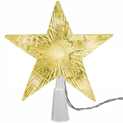 Produktbild von LED Weihnachtsbaumstern für die Baumspitze, warmweiß, 10 LEDs, 20 x 17 cm