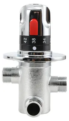 Produktbild von Wasser-Mischer - 3-Wege DN15 thermostatisches Mischventil - 20–60 °C - Für Trinkwasser - Verbrühschutz