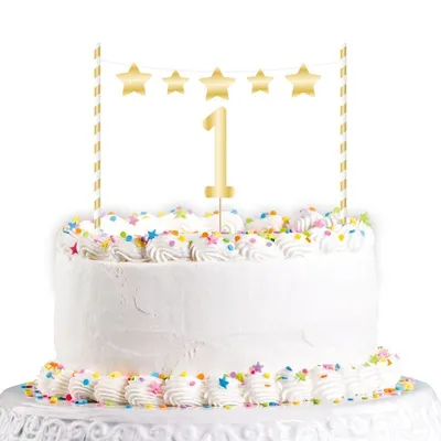 Obrázok produktu pre Tortendeko Happy Birthday #1 zlato