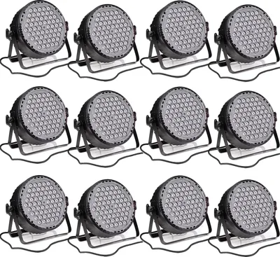 Obrázek produktu pro Jevištní reflektor, 60 LED, ovládání DMX, 12 ks, zástrčka EU