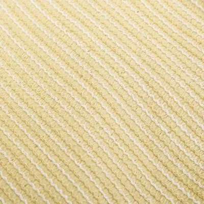 A close-up view of beige fabric with a woven texture.
