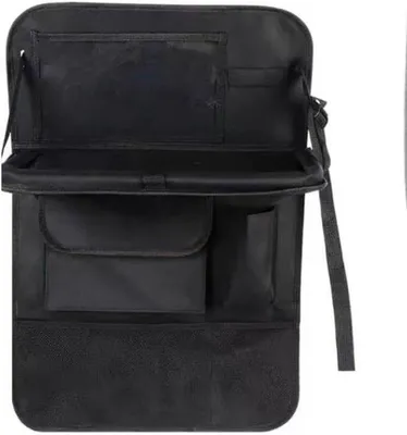 Produktbild von Famanu Auto-Organizer mit Rücksitzschutz - wasserabweisend - für Kinder mit Tabletfach - schwarz