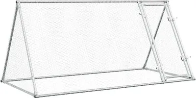 Obrázek produktu pro vidaXL Klec pro kuřata stříbrná 200x105x91 cm Pozinkovaná ocel