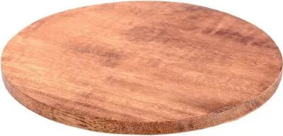 Produktbild von Untersetzer aus Holz, dunkle Einfärbung Ø 10 cm