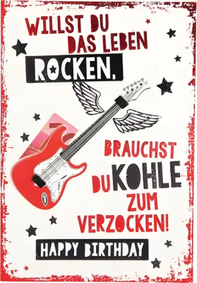 Produktbild von Depesche Klappkarten Elegance Sortierung : Willst du das Leben rocken, brauchst... Klappkarten Elegance Sortierung Neu: Willst du das Leben rocken, brauchst...