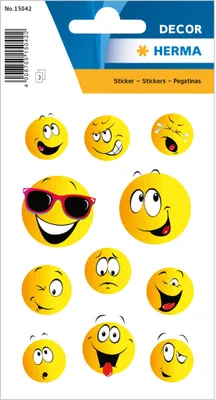 Zdjęcie produktu dla 33 Naklejki HERMA 15042 Smiley