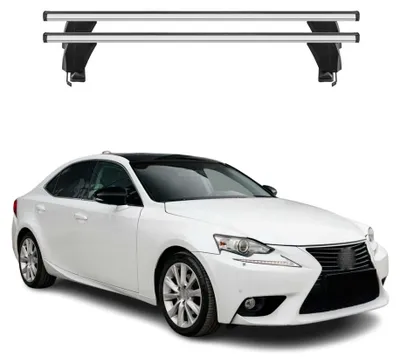 Produktbild von Menabo Dachträger Grundtäger für Lexus IS XE30 2013-2020 50kg Alu Silber 2 tlg, KI-generiertes Bild