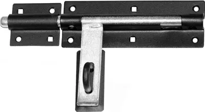 Produktbild von Türriegel Torriegel Schubriegel Torschieber 260/16 Bolzenriegel Schwarz Verzinkt