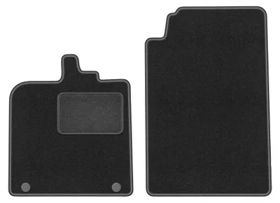 Imagen del producto de Alfombrillas delanteras de moqueta para Smart ForTwo II 2007-2014 (hatchback) – 2 piezas, gris grafito, a medida – Wielganizator LUX
