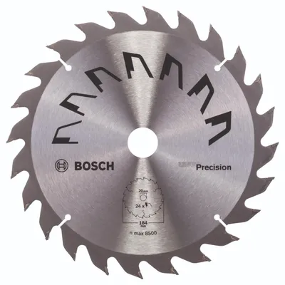 Image de Lame de scie circulaire Bosch PRECISION, bricolage, 184 x 16 x 2,5 mm, 24