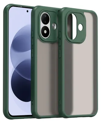 Produktbild von Coverup Mattes Transparentes Back Cover mit Kameraschutz - Xiaomi Redmi Note 17 4G / 5G Hülle - Grün