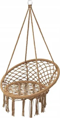Produktbild von Ekspand | Hängesessel Storchennest - 70 cm - Braun - Gartenschaukel für Garten und Terrasse - Gemütlicher Komfort