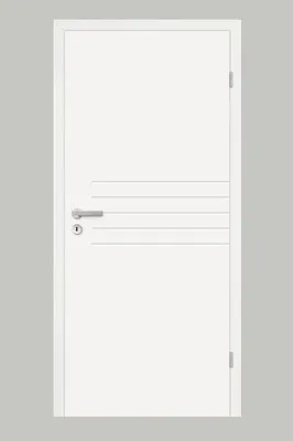 Produktbild von Pertura Zimmertür Perla 06 weiß lackiert (ähnlich RAL 9010) 61,0x198,5 Rechts