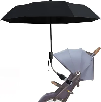 Produktbild von Kinderwagenschirm,Verstellbarer Sonnenschirm für den Strand,Sonnenschirm,Angelschirm,Sonnenschirm,Universalschirmzubehör,Stuhl,90 cm