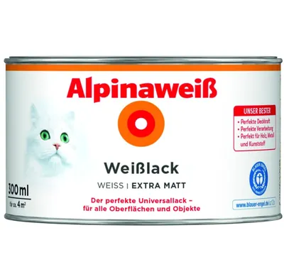Produktbild von Alpina Weißlack 300 ml extra matt