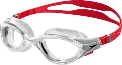 Produktbild von Speedo - "2.0"  Passt sich dem Gesicht an Schwimmbrille für Herren/Damen Unisex RD3075 (Einheitsgröße) (Transparent/Rot)