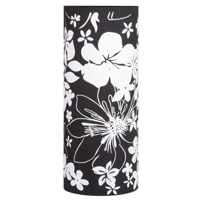 Produktbild von Paulmann Living 2Easy Schirm Cilento Floral Schwarz Stoff Lampenschirm E27